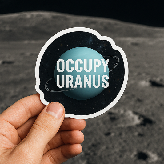 Occupy Uranus Vinyl Sticker