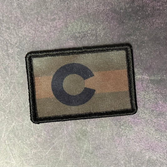 Colorado State Flag Patch | Made in USA | VELCRO® Brand Hook Backing