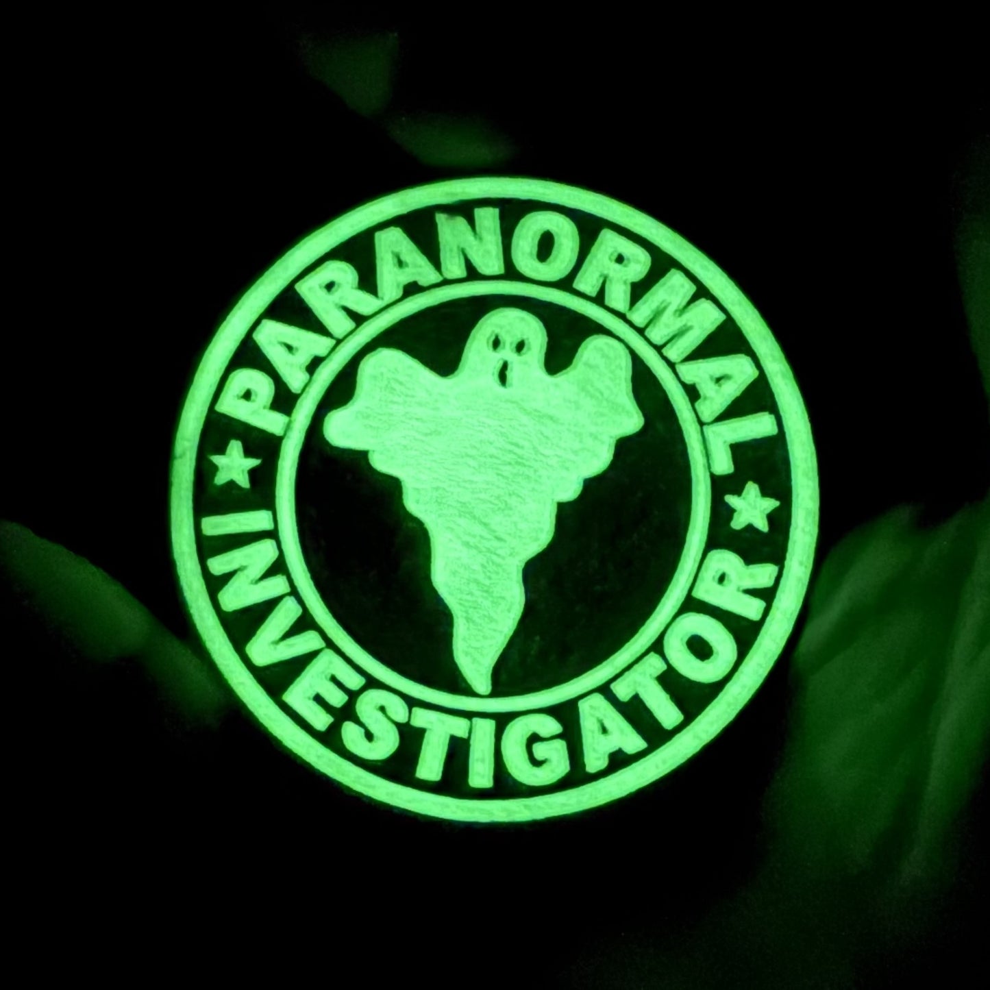 Paranormal Investigator Funny Morale Patch | Made in USA | VELCRO® Brand Hook Backing