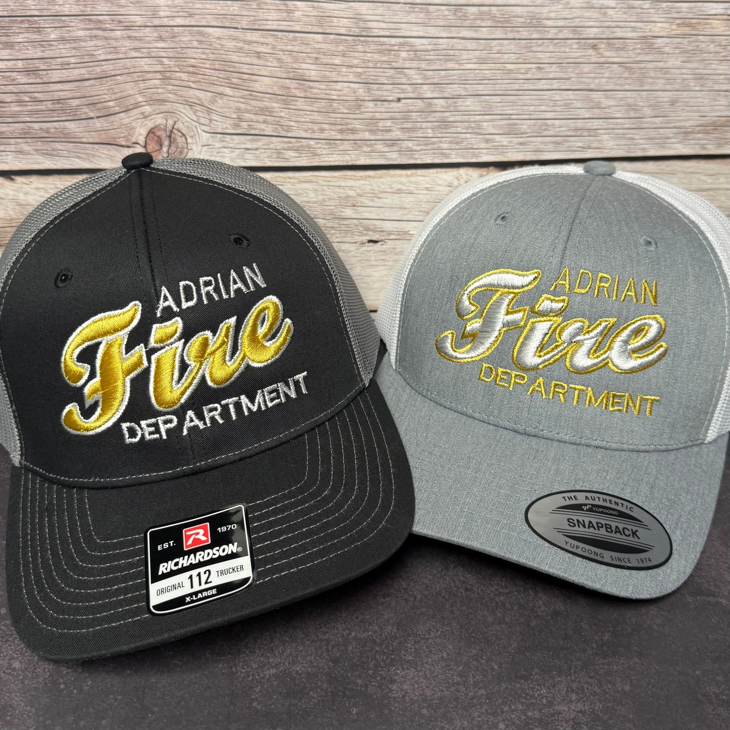 Custom 3D Puff Fire Department Hats – Personalized Firefighter Caps with Embroidered Department Name