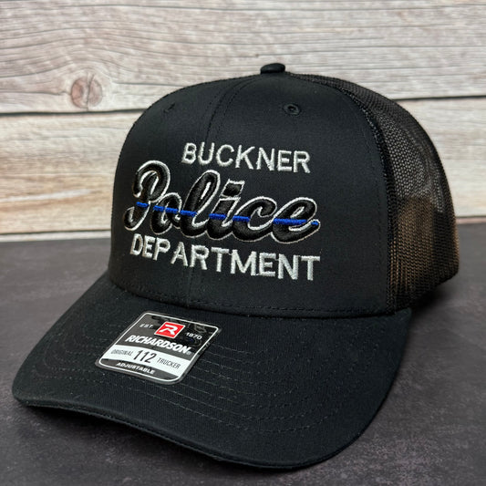 Custom 3D Puff Police Department Hats – Personalized Thin Blue Line Caps with Embroidered Department Name