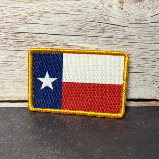 Texas State Flag Patch | Made in USA | VELCRO® Brand Hook Backing