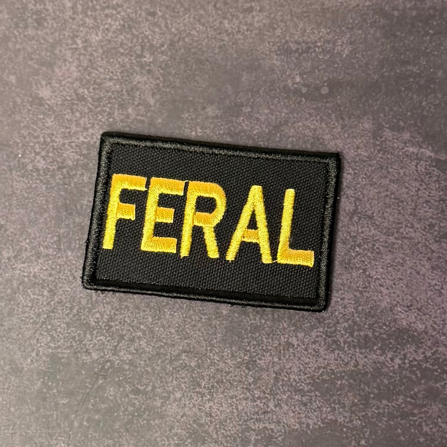 Feral & Wild Funny VELCRO® Morale Patch | Made in USA
