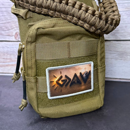 God Is Greater Than the Highs and Lows Morale Patch | Made in USA | VELCRO® Brand Hook Backing
