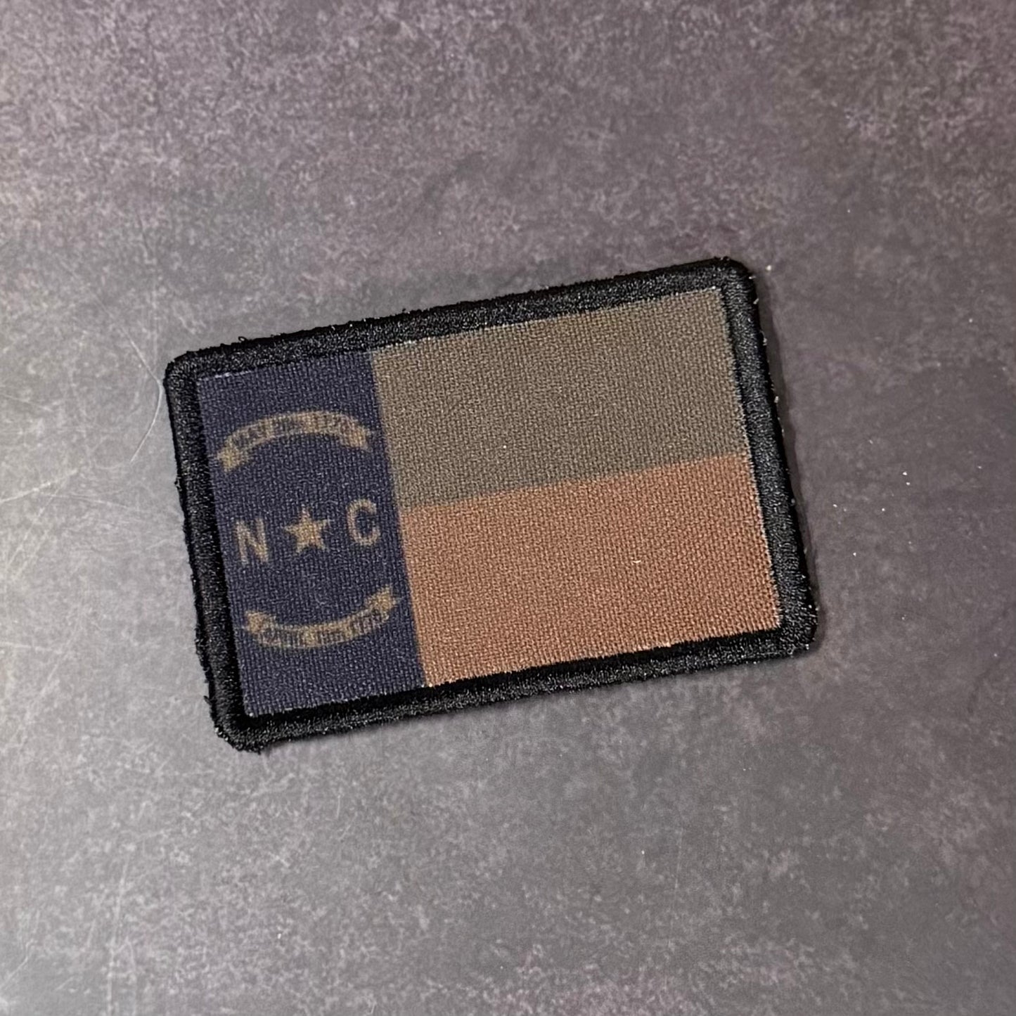 North Carolina State Flag Patch | Made in USA | VELCRO® Brand Hook Backing