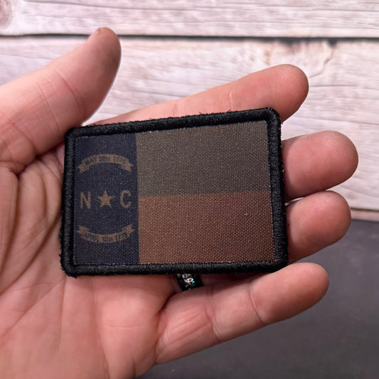 North Carolina State Flag Patch | Made in USA | VELCRO® Brand Hook Backing