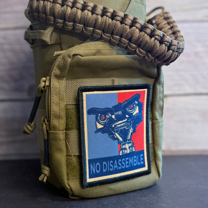 No Disassemble Funny Morale Patch | Made in USA | VELCRO® Brand Hook Backing