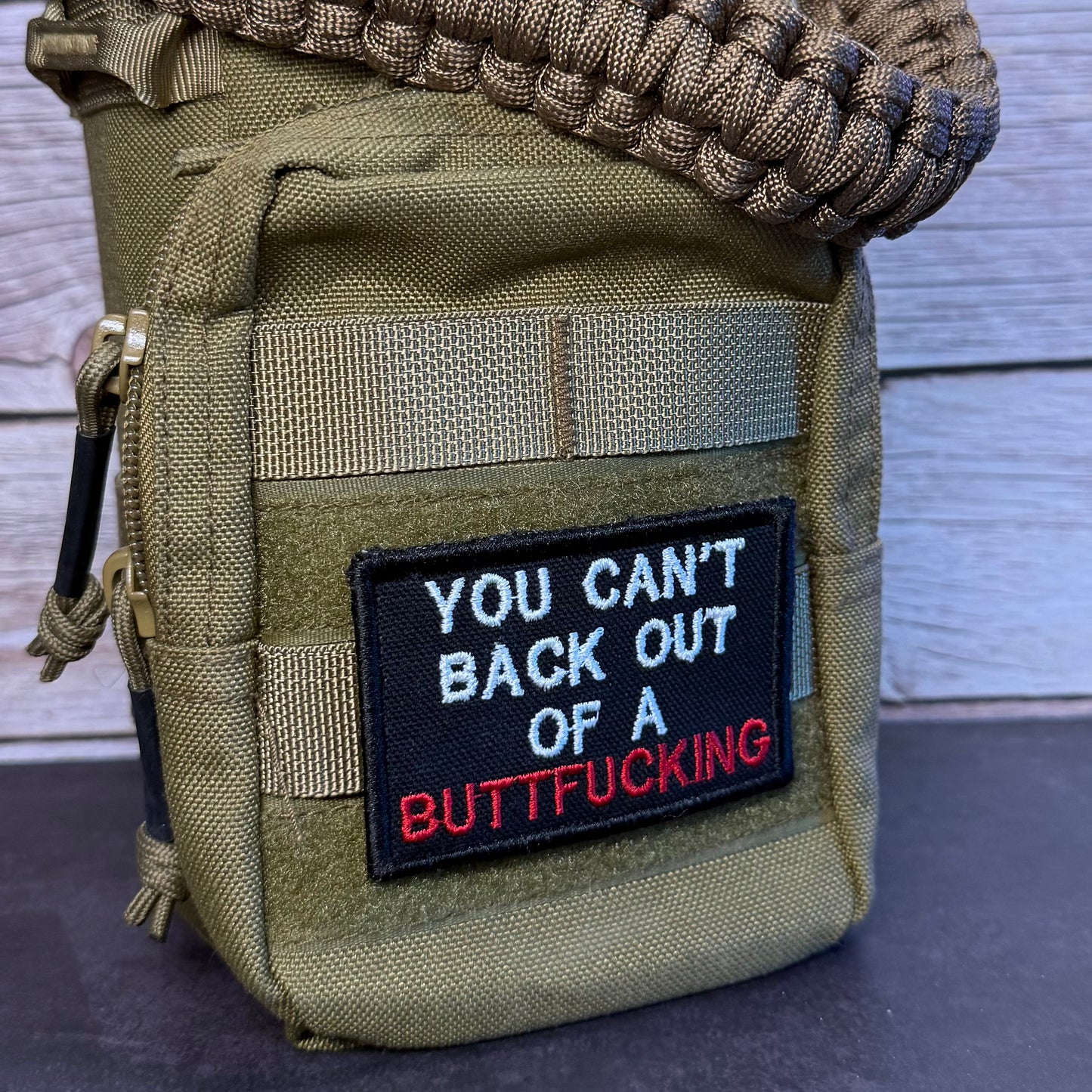 You Can't Back Out Of A Buttfucking Funny Morale Patch | Made in USA | VELCRO® Brand Hook Backing