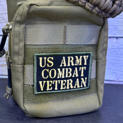 Army Combat Veteran Morale Patch | Made in USA | VELCRO® Brand Hook Backing