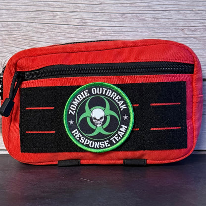 Zombie Outbreak Response Team Funny Morale Patch, 3" Round | Made in USA | VELCRO® Brand Hook Backing