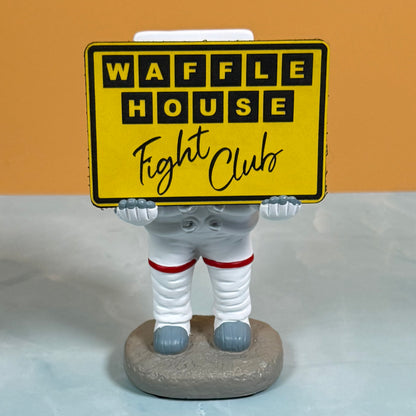 Waffle House Fight Club Synthetic Funny Morale Patch, 2x3" | Made in USA | VELCRO® Brand Hook Backing