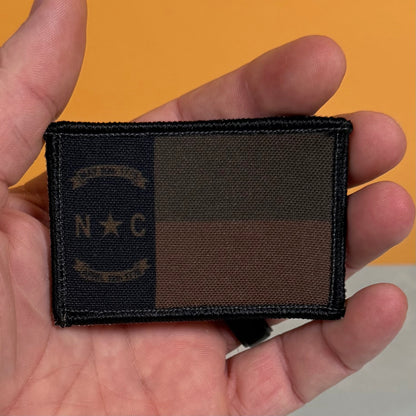 North Carolina State Flag printed canvas morale patch, product photo 5.