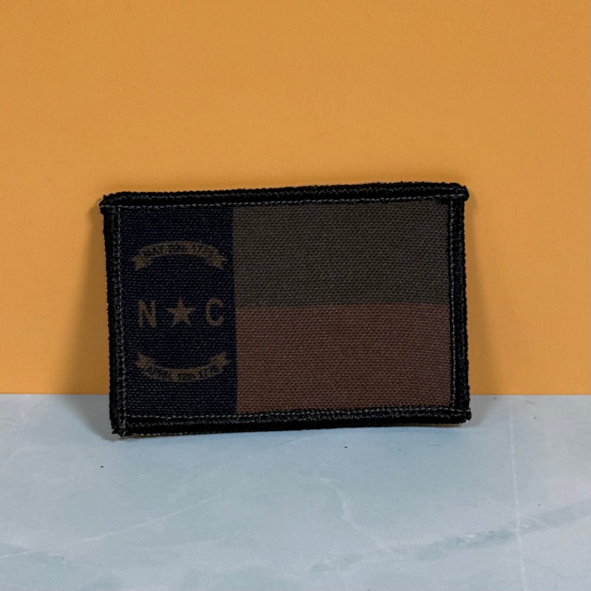 North Carolina State Flag printed canvas morale patch, product photo 8.