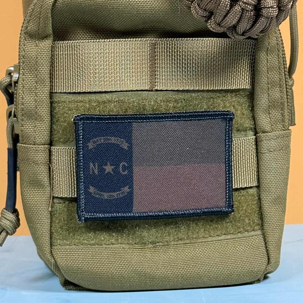North Carolina State Flag printed canvas morale patch, product photo 6.
