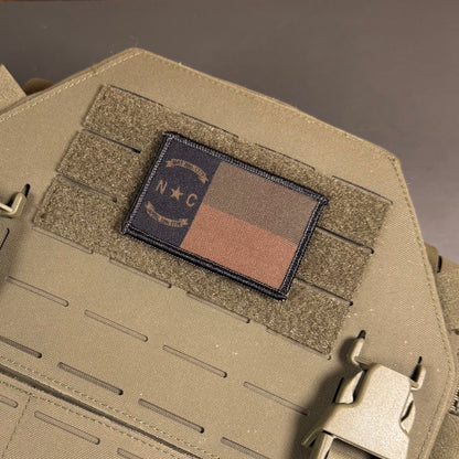 North Carolina State Flag printed canvas morale patch, product photo 4.