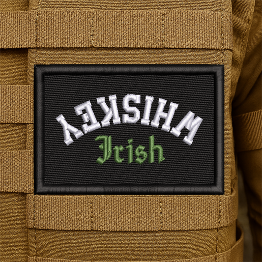 Irish Whiskey Funny Embroidered Morale Patch