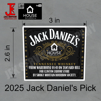 House Bourbon Bottle Tater Stickers