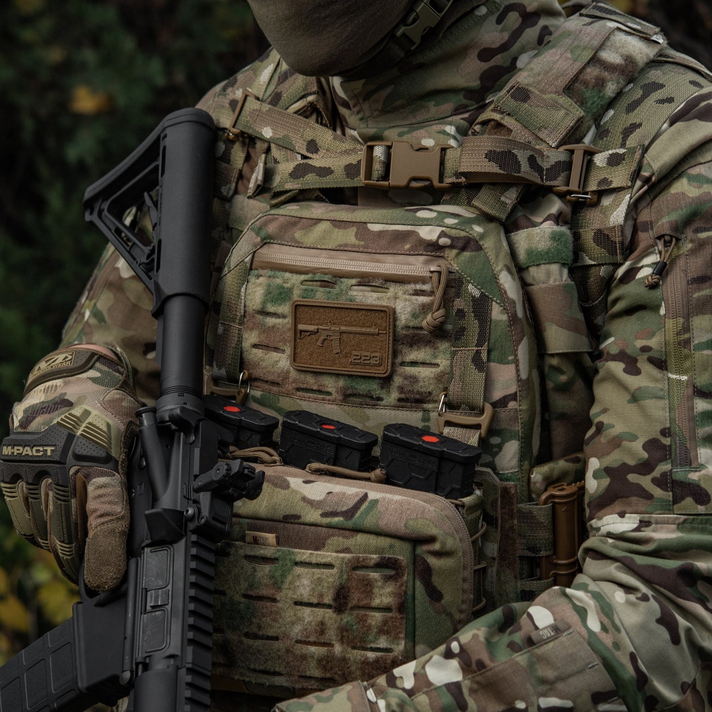 AR-15 223 PVC Morale Patch | M-Tac Tactical Patch