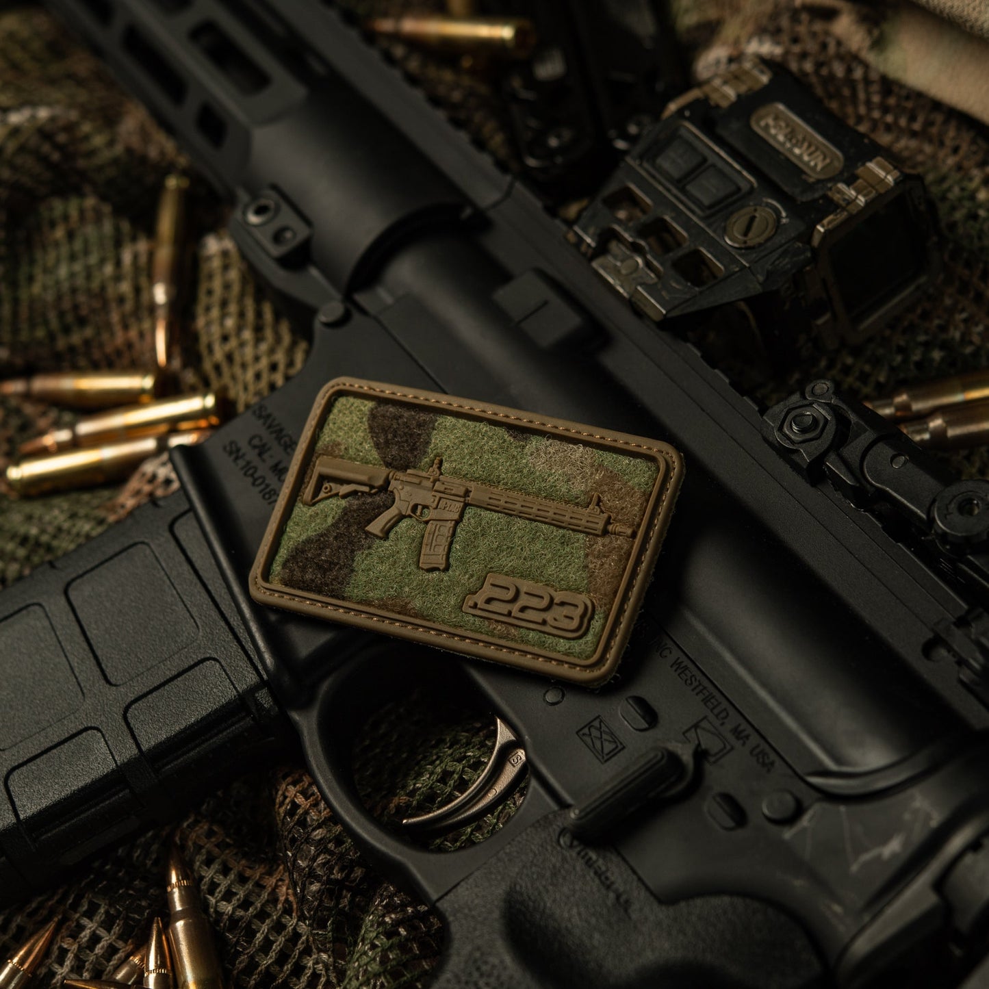AR-15 223 PVC Morale Patch | M-Tac Tactical Patch
