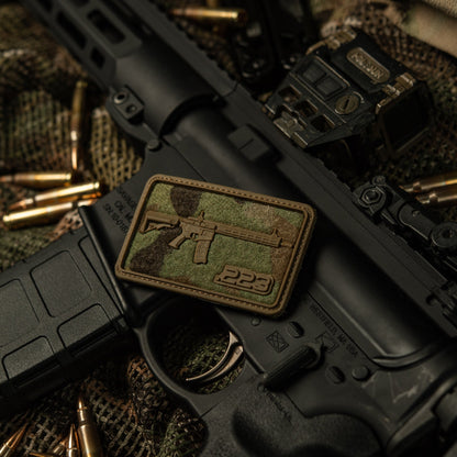 AR-15 223 PVC Morale Patch | M-Tac Tactical Patch