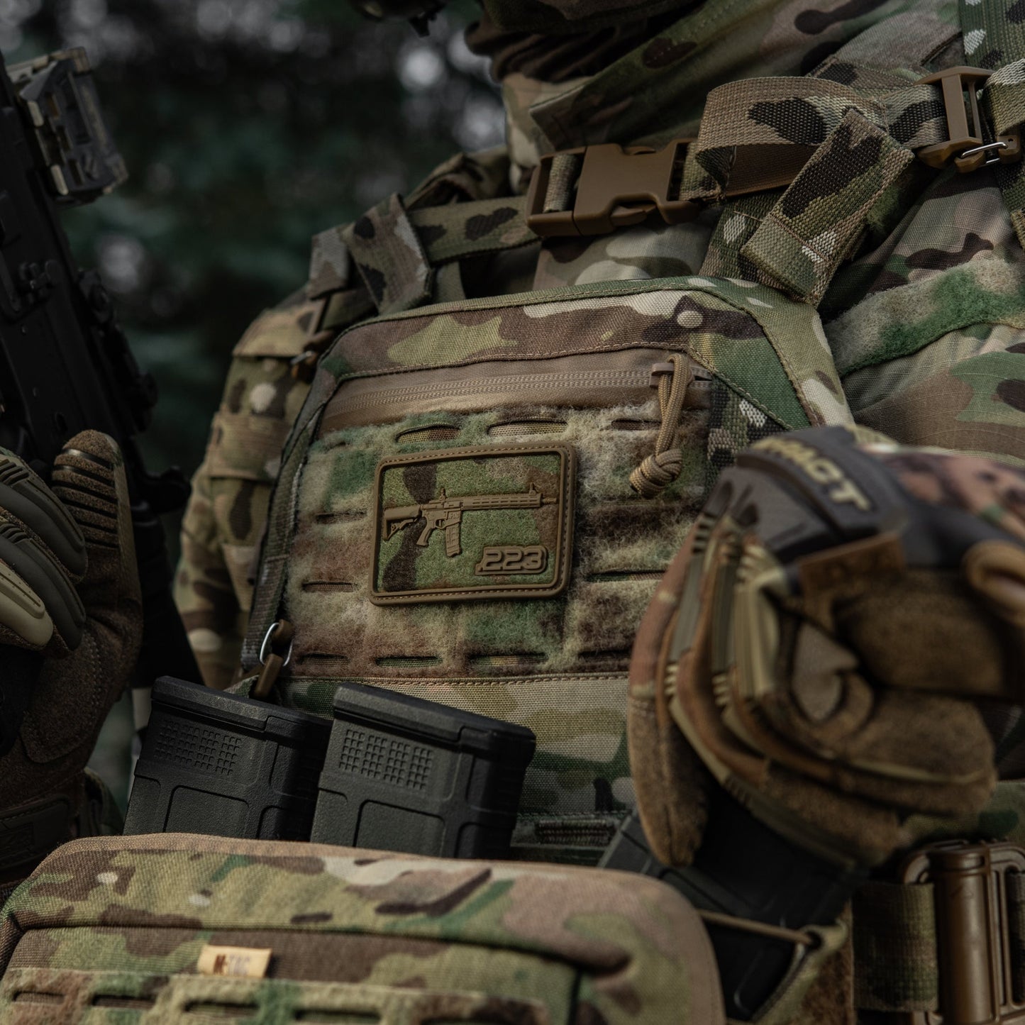 AR-15 223 PVC Morale Patch | M-Tac Tactical Patch