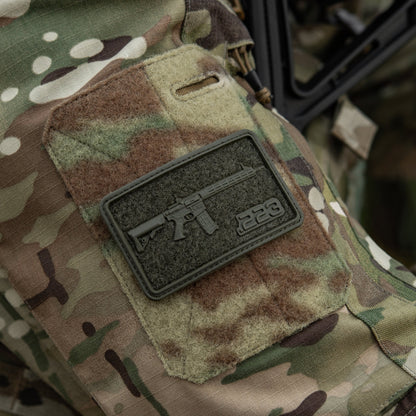 AR-15 223 PVC Morale Patch | M-Tac Tactical Patch