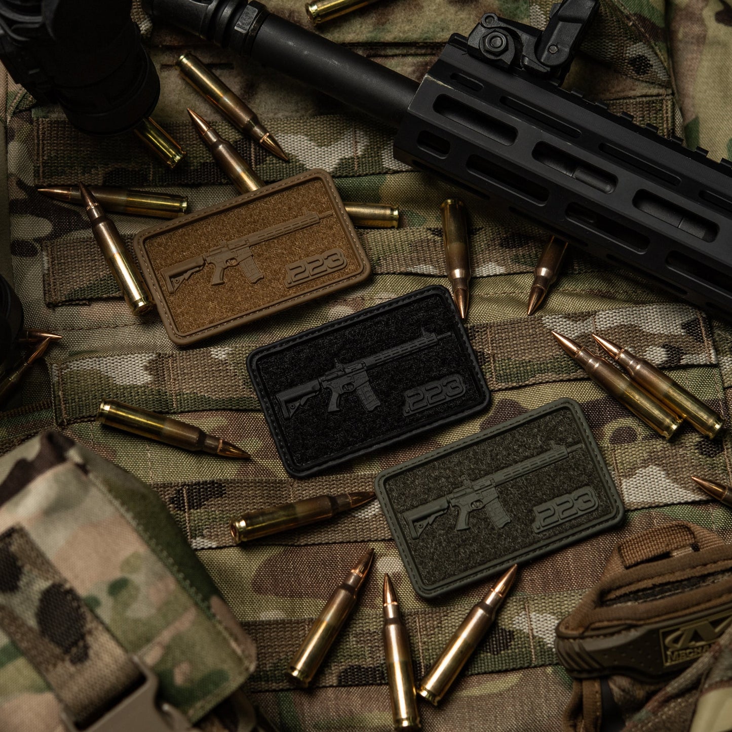 AR-15 223 PVC Morale Patch | M-Tac Tactical Patch