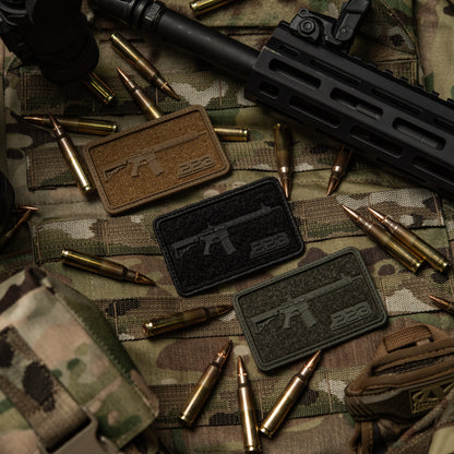AR-15 223 PVC Morale Patch | M-Tac Tactical Patch
