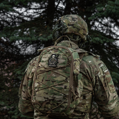 Dead Inside Skeleton PVC Morale Patch – Tactical Hook & Loop Backpack, Plate Carrier & Range Bag Patch