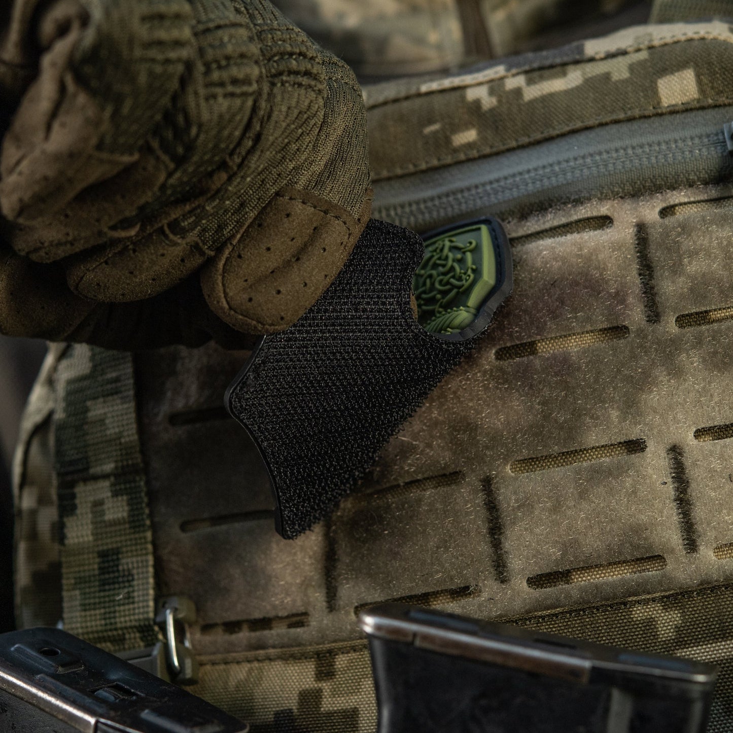 Mjölnir Thor's Hammer PVC Morale Patch – M-Tac Tactical Viking Hook & Loop Patch for Backpack, Plate Carrier & EDC