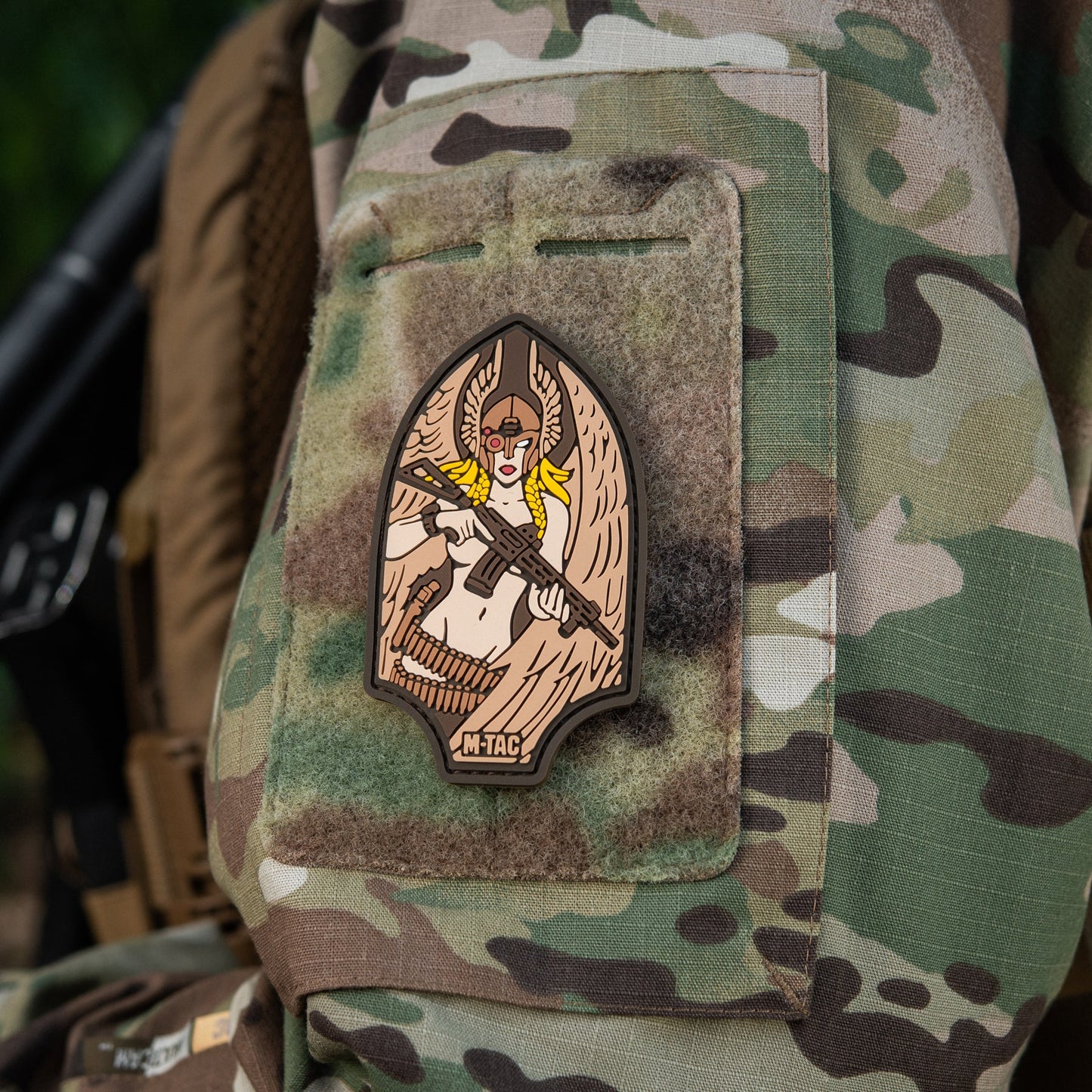 Valkyrie Warrior PVC Morale Patch – M-Tac Tactical Hook & Loop Viking Angel Patch for Backpack, Plate Carrier & Range Bag
