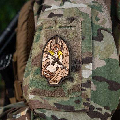 Valkyrie Warrior PVC Morale Patch – M-Tac Tactical Hook & Loop Viking Angel Patch for Backpack, Plate Carrier & Range Bag