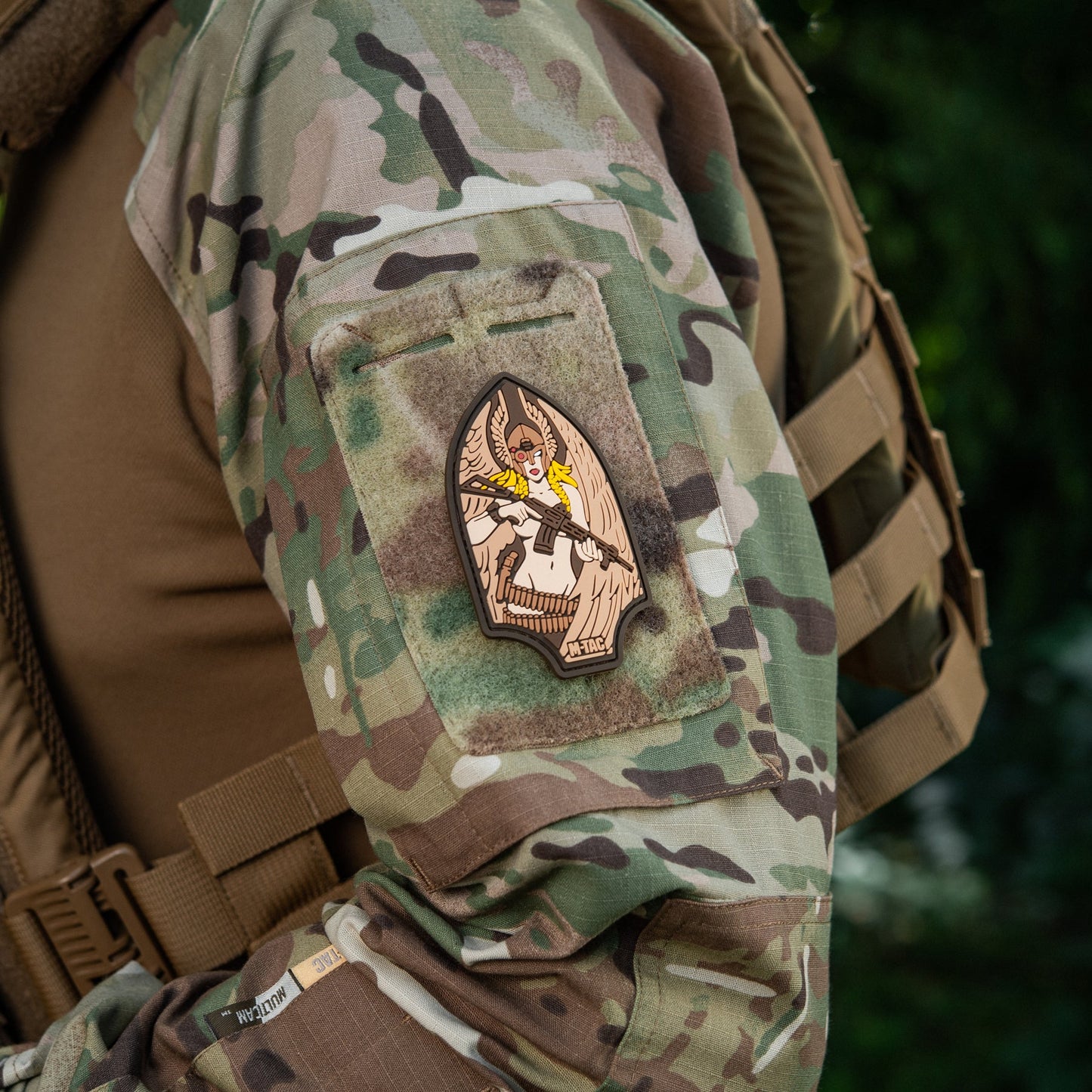 Valkyrie Warrior PVC Morale Patch – M-Tac Tactical Hook & Loop Viking Angel Patch for Backpack, Plate Carrier & Range Bag