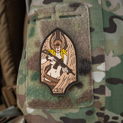 Valkyrie Warrior PVC Morale Patch – M-Tac Tactical Hook & Loop Viking Angel Patch for Backpack, Plate Carrier & Range Bag