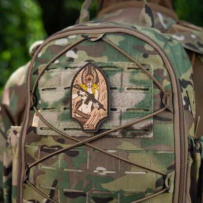 Valkyrie Warrior PVC Morale Patch – M-Tac Tactical Hook & Loop Viking Angel Patch for Backpack, Plate Carrier & Range Bag
