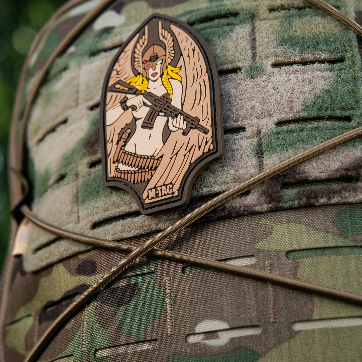 Valkyrie Warrior PVC Morale Patch – M-Tac Tactical Hook & Loop Viking Angel Patch for Backpack, Plate Carrier & Range Bag