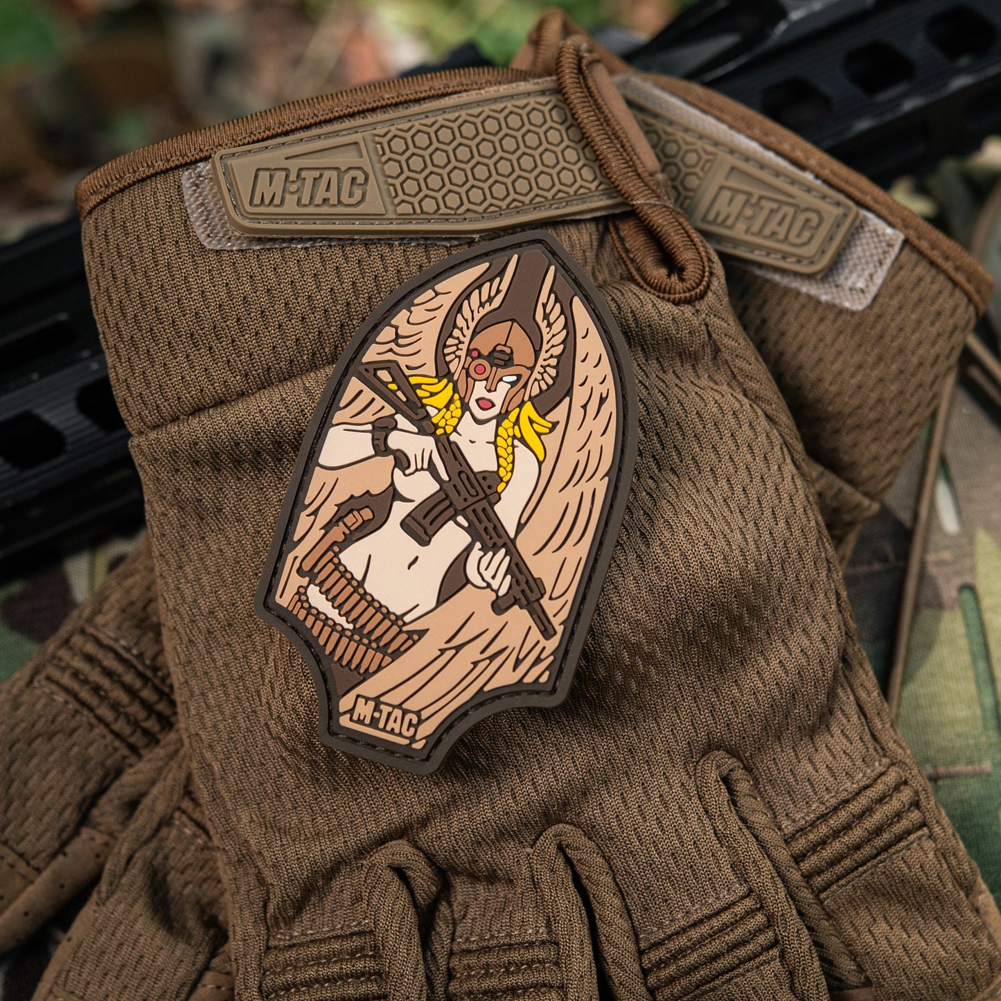 Valkyrie Warrior PVC Morale Patch – M-Tac Tactical Hook & Loop Viking Angel Patch for Backpack, Plate Carrier & Range Bag