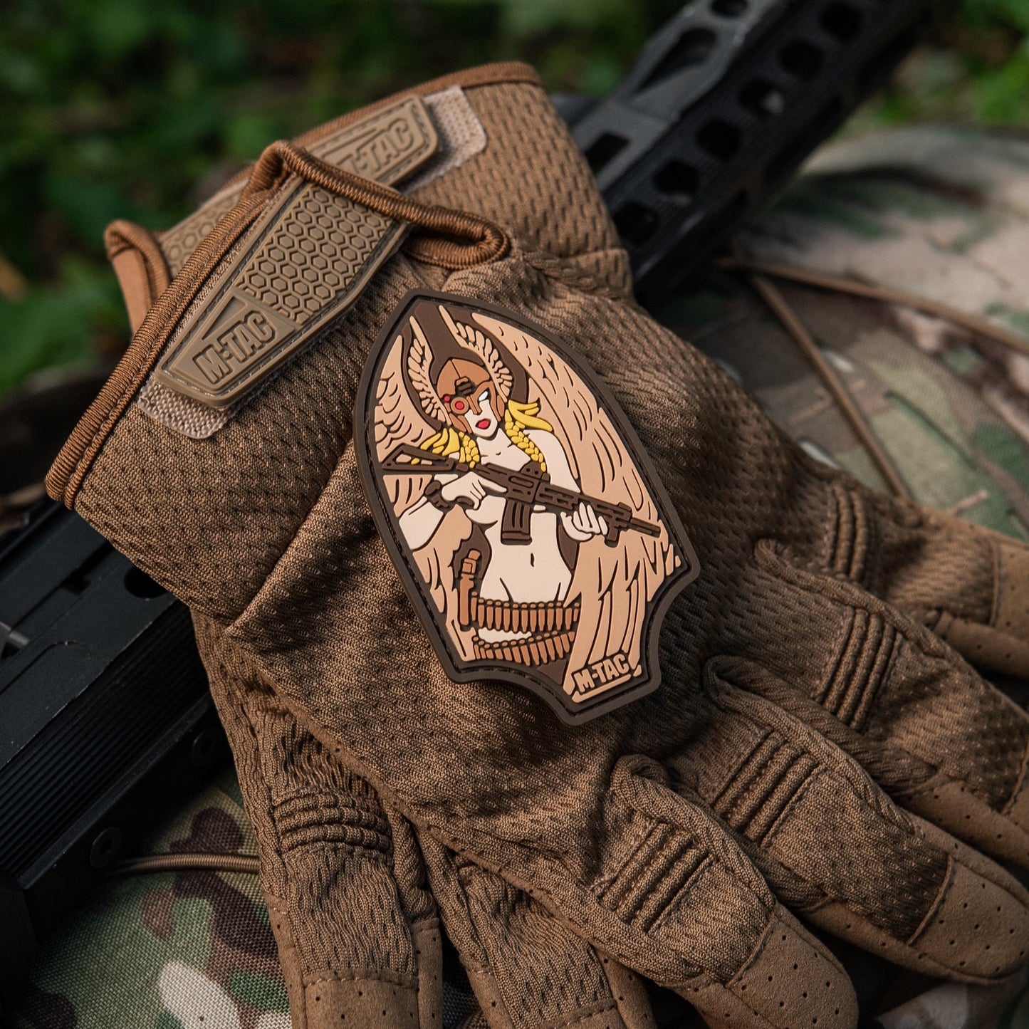 Valkyrie Warrior PVC Morale Patch – M-Tac Tactical Hook & Loop Viking Angel Patch for Backpack, Plate Carrier & Range Bag