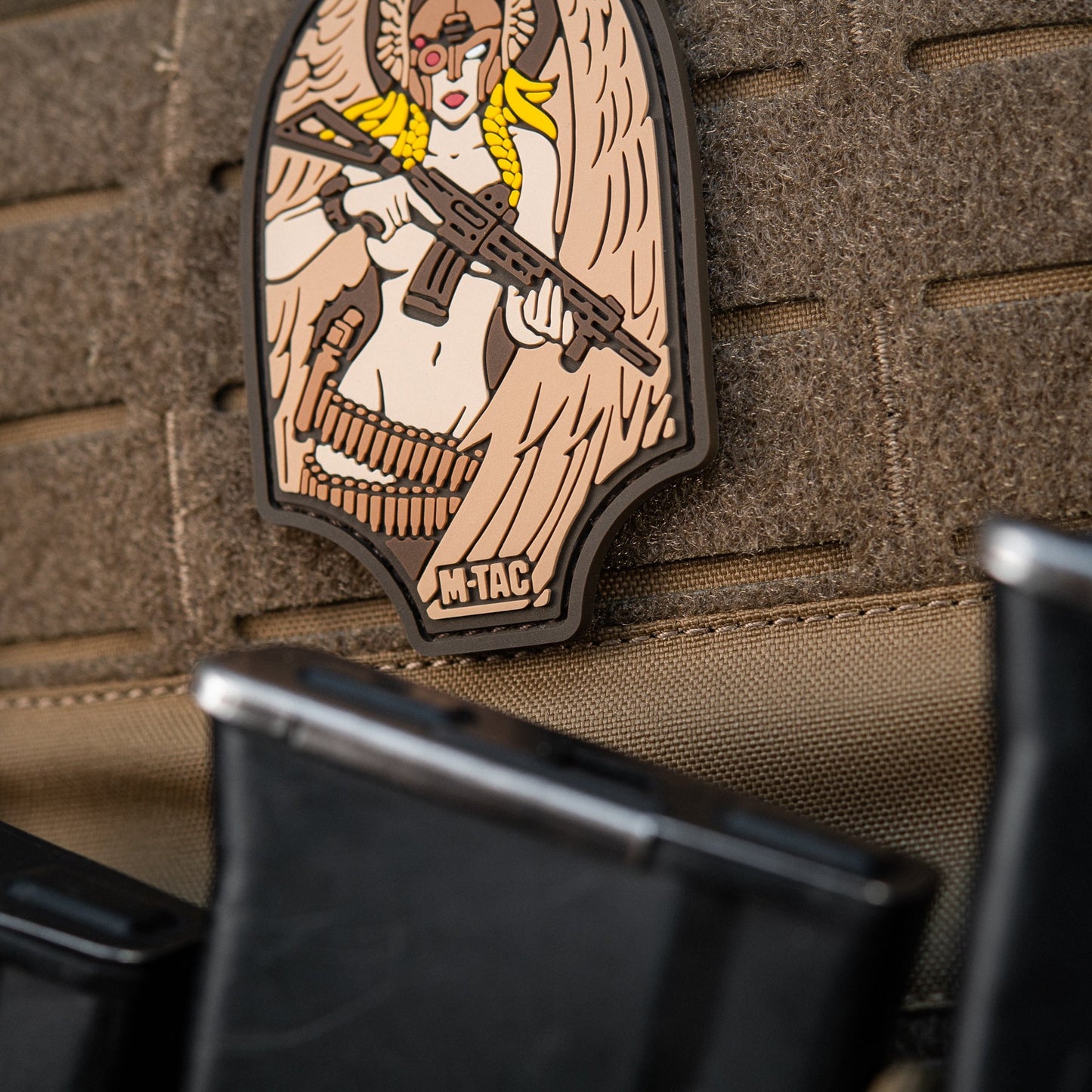 Valkyrie Warrior PVC Morale Patch – M-Tac Tactical Hook & Loop Viking Angel Patch for Backpack, Plate Carrier & Range Bag