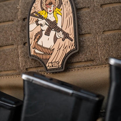 Valkyrie Warrior PVC Morale Patch – M-Tac Tactical Hook & Loop Viking Angel Patch for Backpack, Plate Carrier & Range Bag