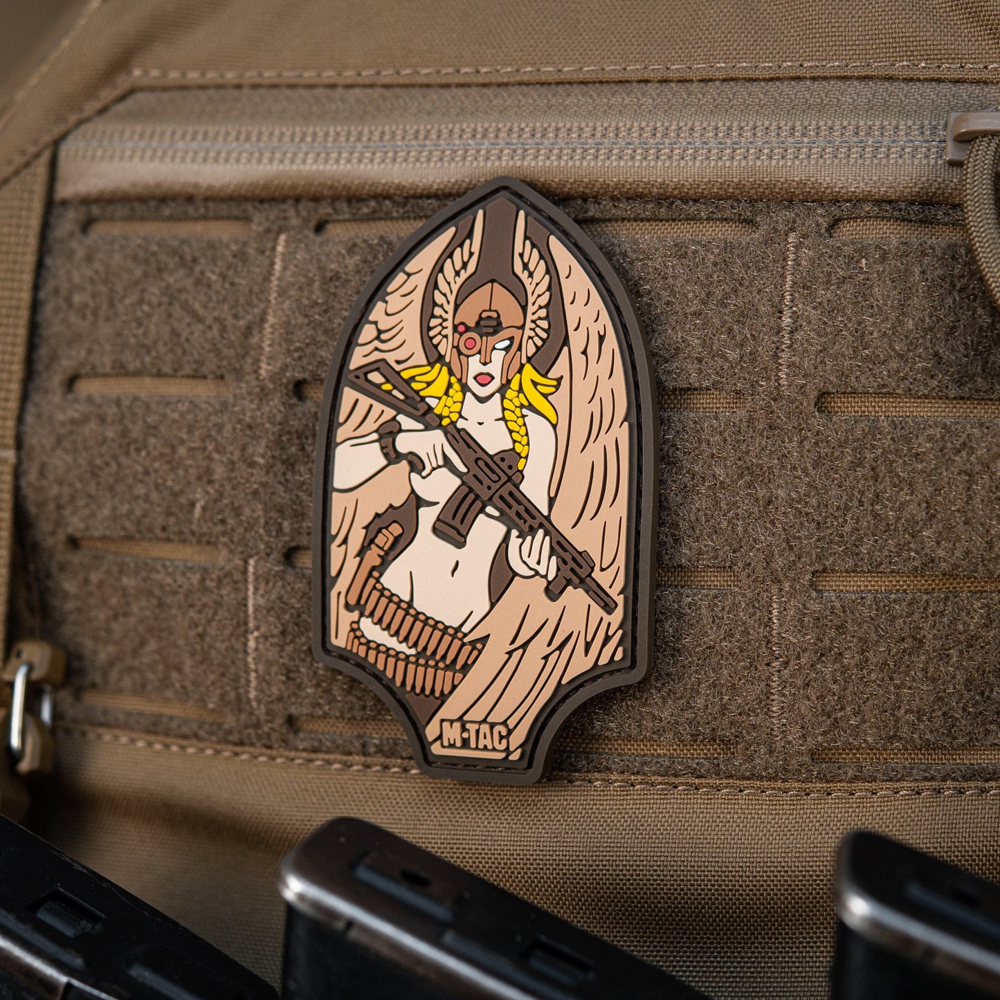 Valkyrie Warrior PVC Morale Patch – M-Tac Tactical Hook & Loop Viking Angel Patch for Backpack, Plate Carrier & Range Bag