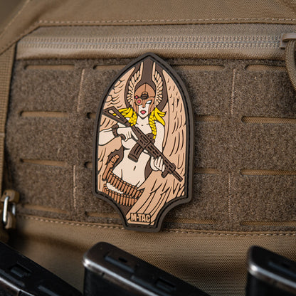 Valkyrie Warrior PVC Morale Patch – M-Tac Tactical Hook & Loop Viking Angel Patch for Backpack, Plate Carrier & Range Bag