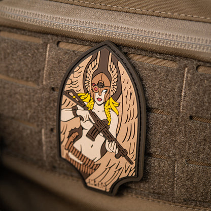 Valkyrie Warrior PVC Morale Patch – M-Tac Tactical Hook & Loop Viking Angel Patch for Backpack, Plate Carrier & Range Bag