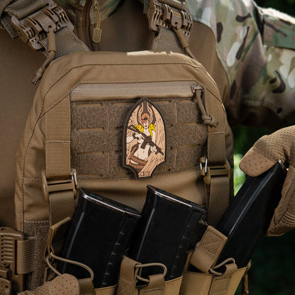 Valkyrie Warrior PVC Morale Patch – M-Tac Tactical Hook & Loop Viking Angel Patch for Backpack, Plate Carrier & Range Bag