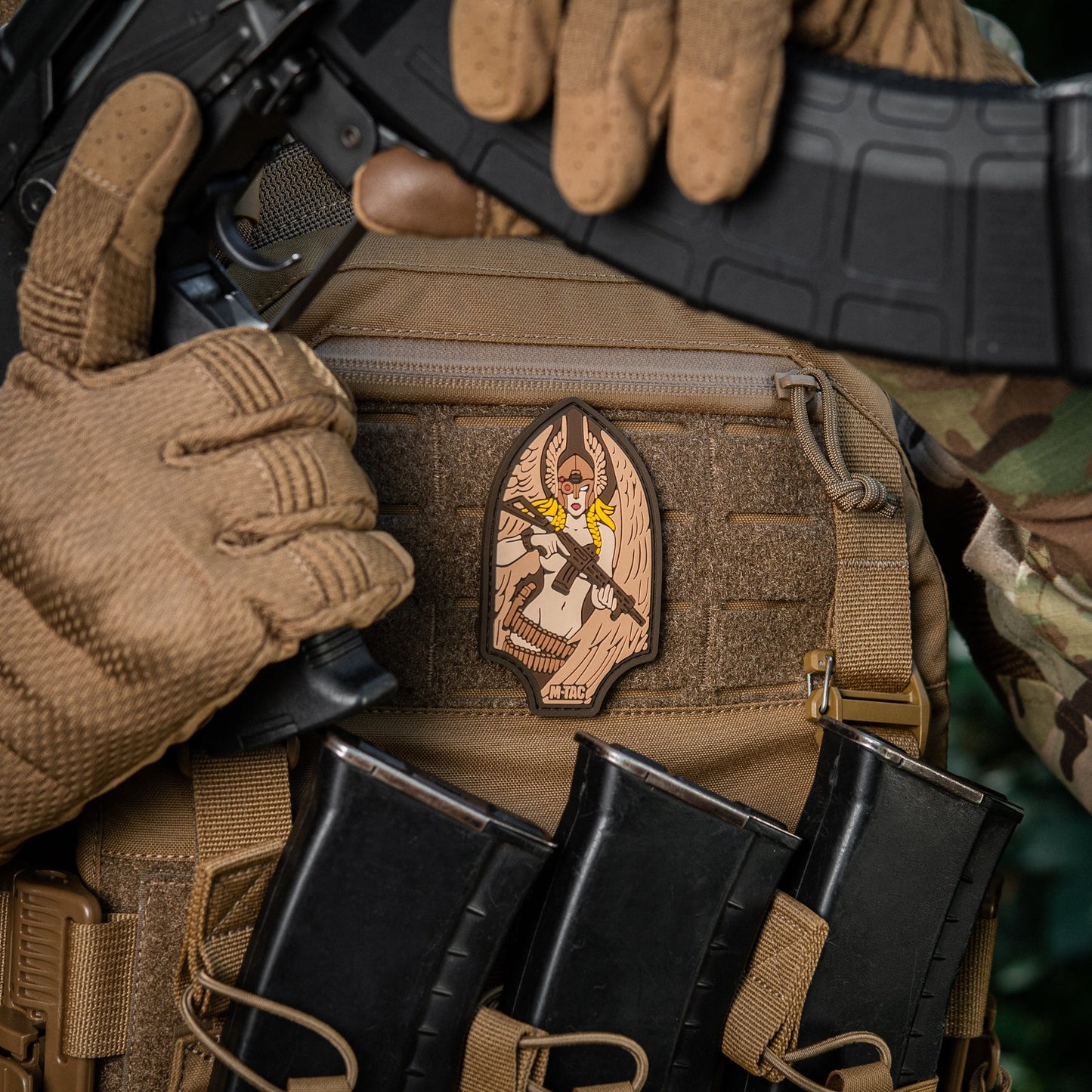 Valkyrie Warrior PVC Morale Patch – M-Tac Tactical Hook & Loop Viking Angel Patch for Backpack, Plate Carrier & Range Bag