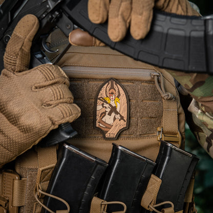 Valkyrie Warrior PVC Morale Patch – M-Tac Tactical Hook & Loop Viking Angel Patch for Backpack, Plate Carrier & Range Bag