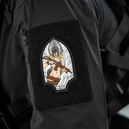 Valkyrie Warrior PVC Morale Patch – M-Tac Tactical Hook & Loop Viking Angel Patch for Backpack, Plate Carrier & Range Bag