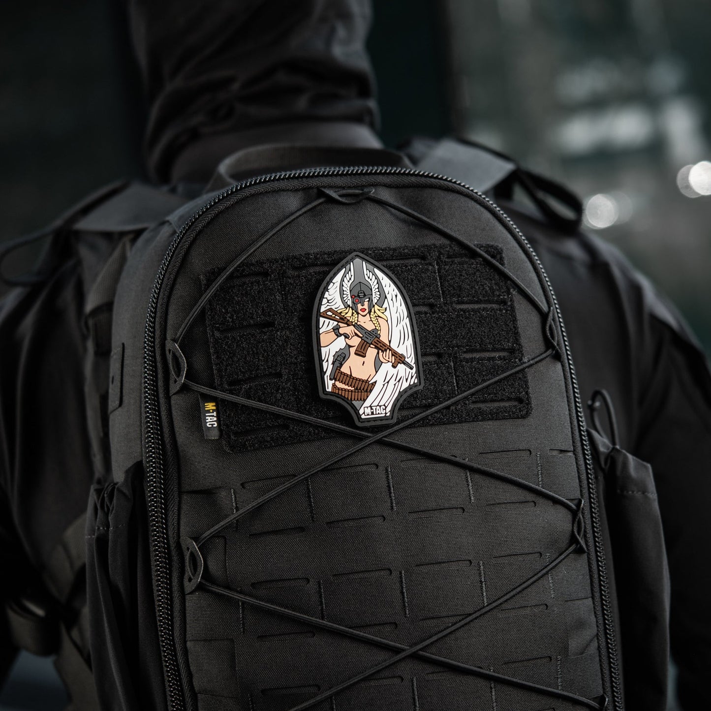 Valkyrie Warrior PVC Morale Patch – M-Tac Tactical Hook & Loop Viking Angel Patch for Backpack, Plate Carrier & Range Bag
