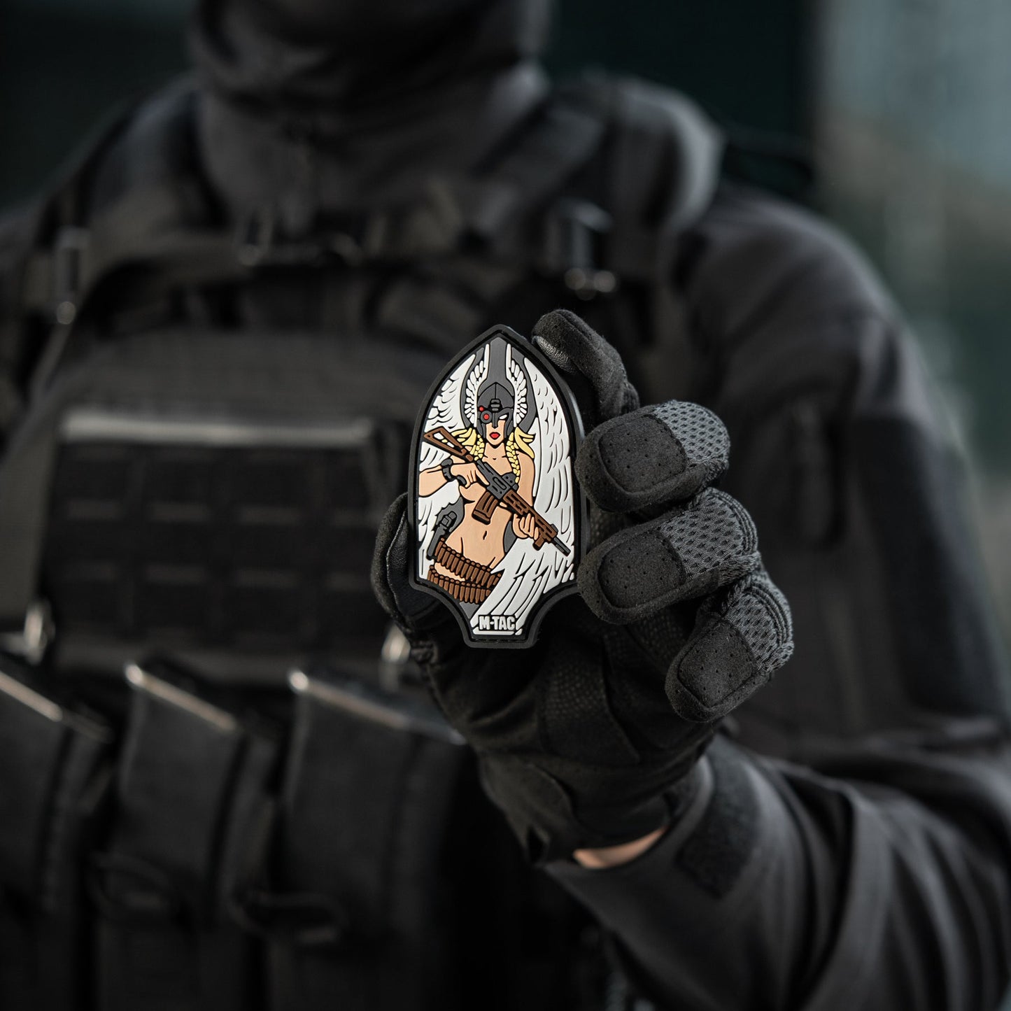 Valkyrie Warrior PVC Morale Patch – M-Tac Tactical Hook & Loop Viking Angel Patch for Backpack, Plate Carrier & Range Bag