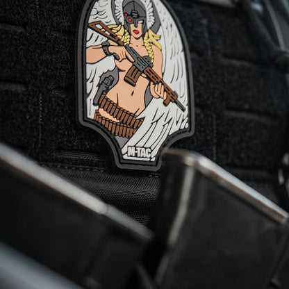 Valkyrie Warrior PVC Morale Patch – M-Tac Tactical Hook & Loop Viking Angel Patch for Backpack, Plate Carrier & Range Bag